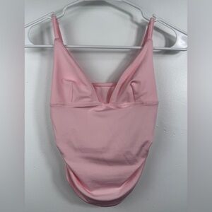 Light Pink Ruched Backless Cami